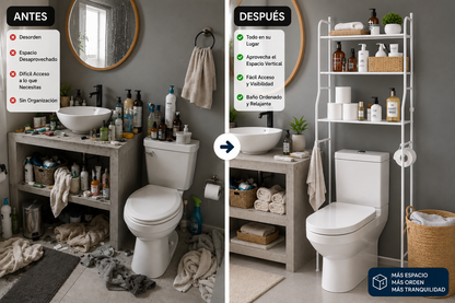 Estante Organizador De Baño-3 Niveles